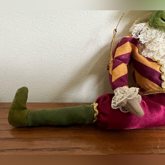 Vintage Katherine’s Collection Wayne Kleski Frog 🐸 Jester Bean Bag Figurine🐸 - Picture 3 of 5